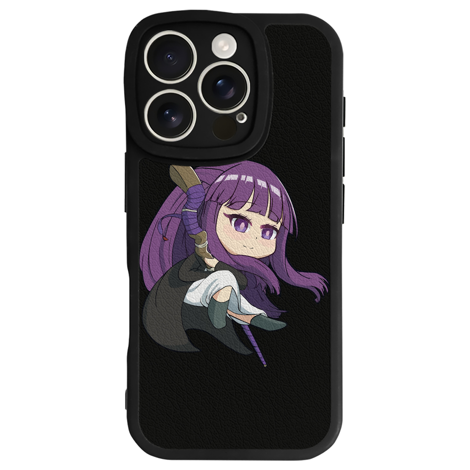 （画像用） 葬送のフリーレン Frieren 【iPhone 16シリーズ対応】シリコンスマホケース（レザー調） 材質：シリコン